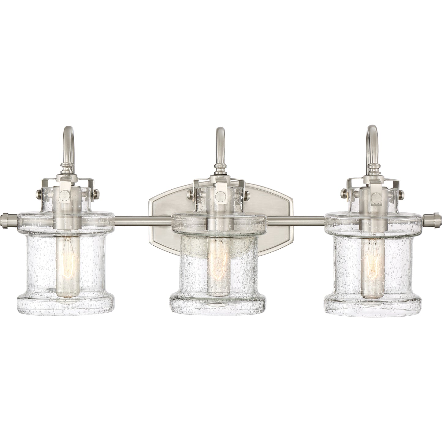 Quoizel Danbury 3 Light Bath Light, Brushed Nickel