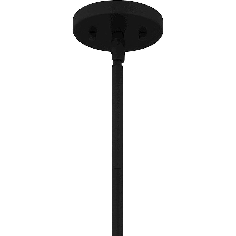 1 Light Mini Pendant, Matte Black