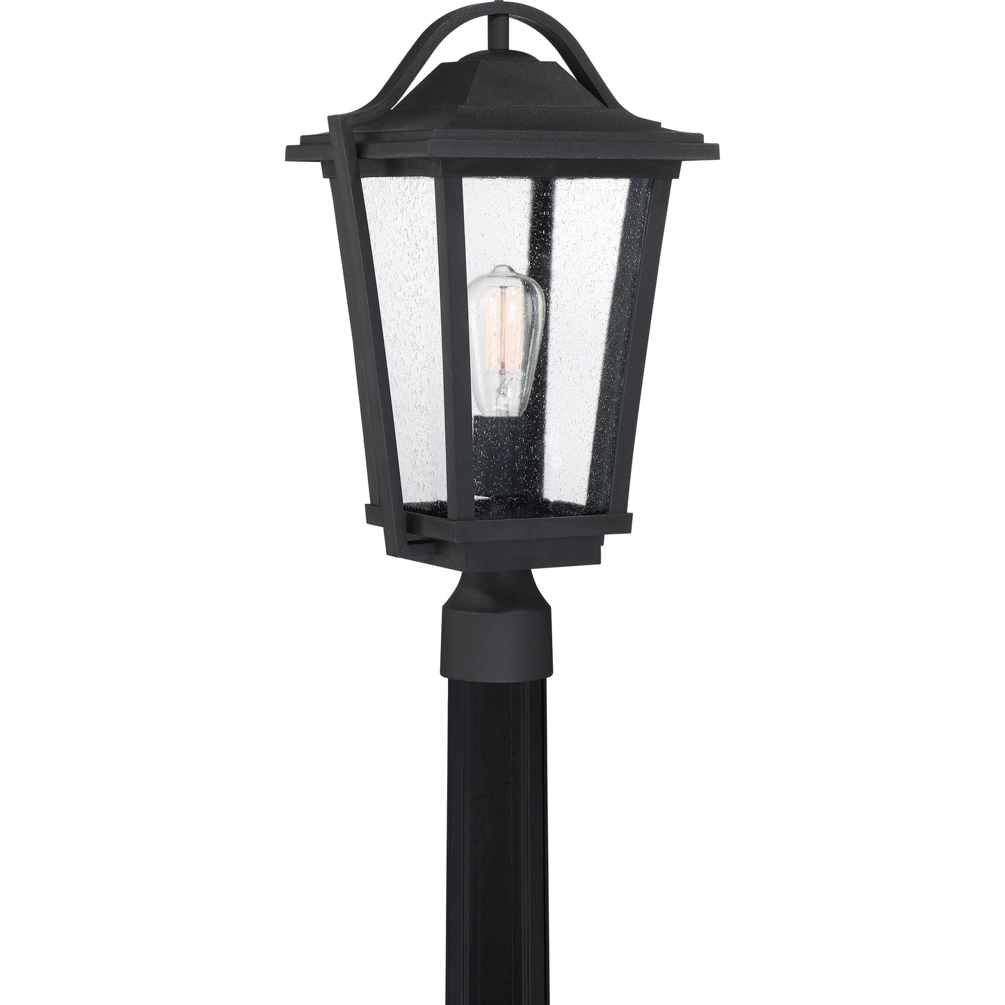 Quoizel Darius 1 Light Square Outdoor Lantern, Earth Black - DRS9011EK