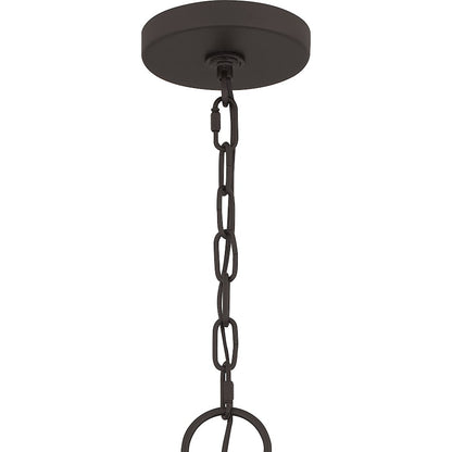 Quoizel Dupont 6 Light Chandelier, Old Bronze