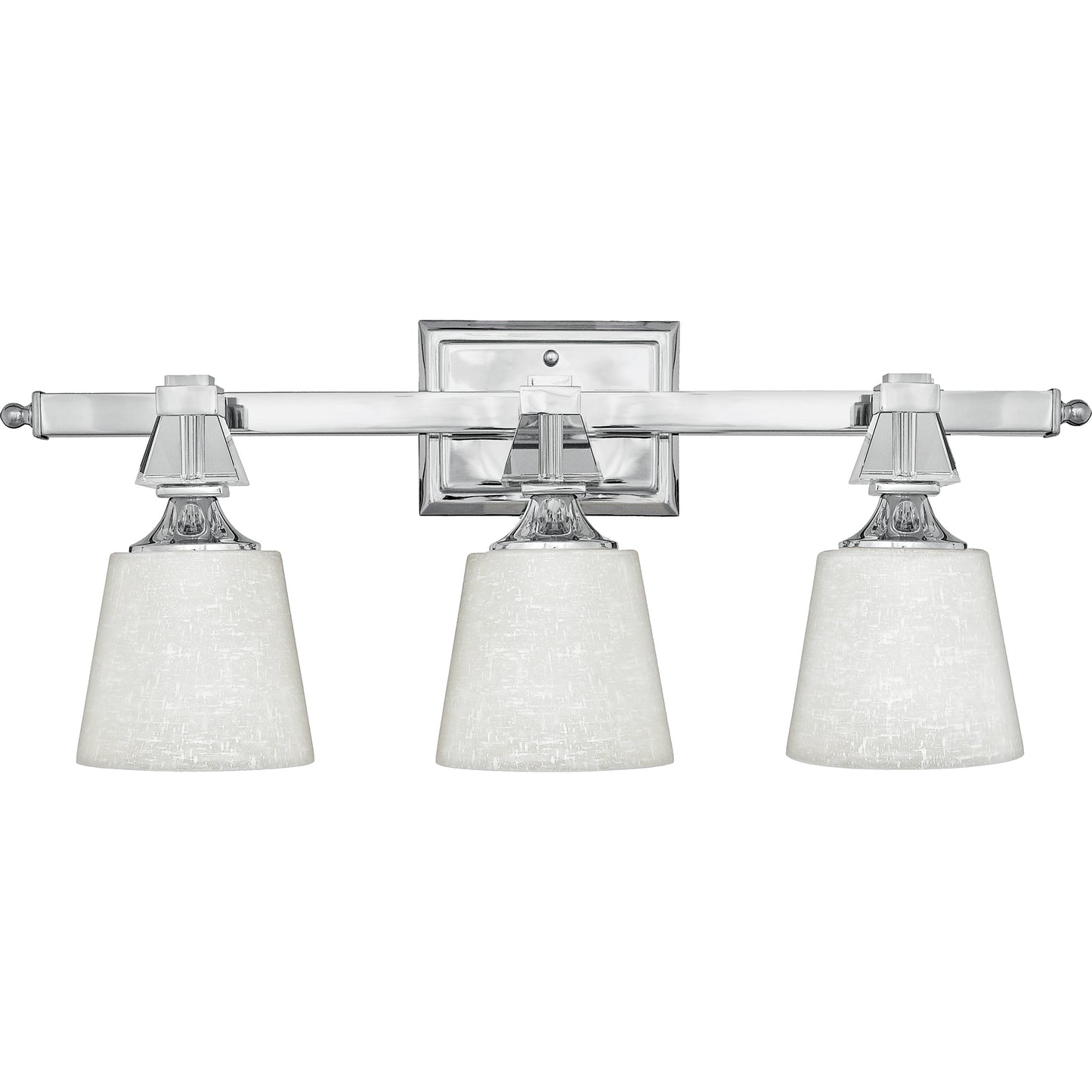 3 Light Deluxe Bathroom Vanity Light, Polished Chrome