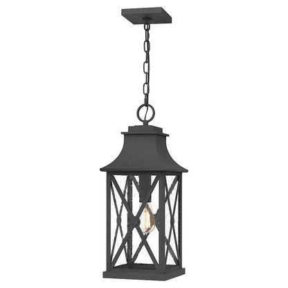 1 Light Mini Pendant, Mottled Black