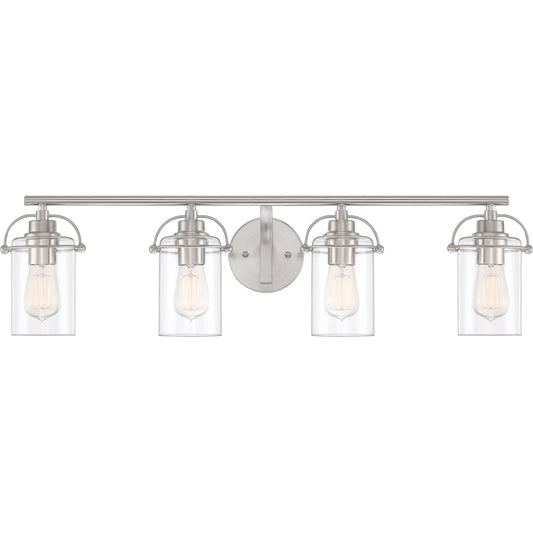 Bathroom Vanity Light, Brushed Nickel