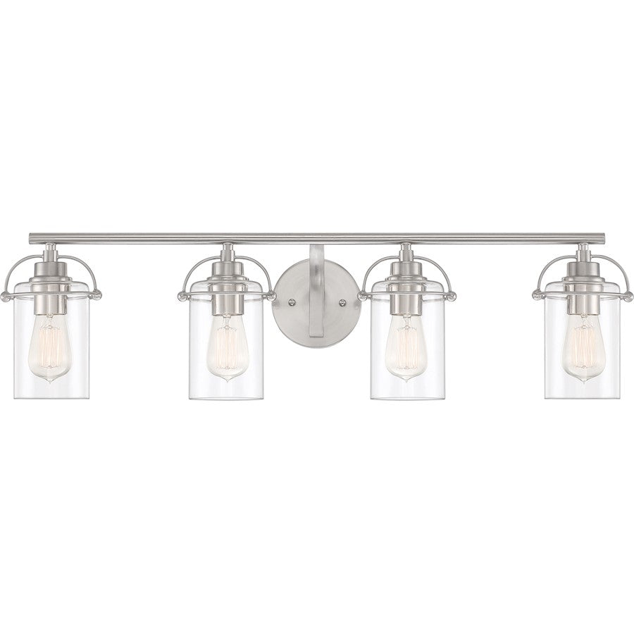 Bathroom Vanity Light, Brushed Nickel