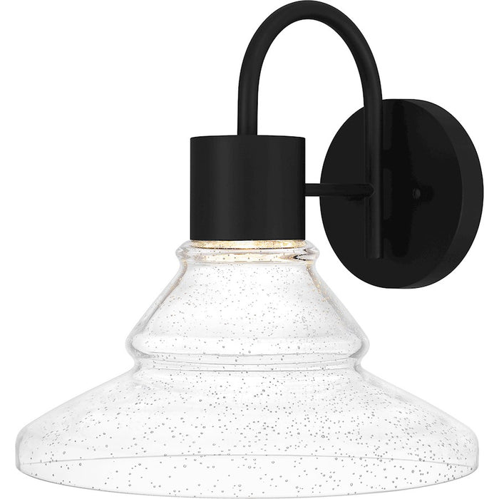 Quoizel Felix Large Outdoor Lantern, Matte Black/Clear Seedy - FLX8414MBK