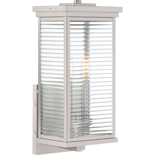 Quoizel Gardner 2 Light 17" Outdoor Lantern, Stainless Steel - GAR8408SS