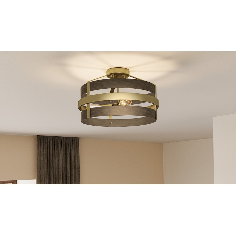 Quoizel Gadsen 3 Light Semi-Flush Mount