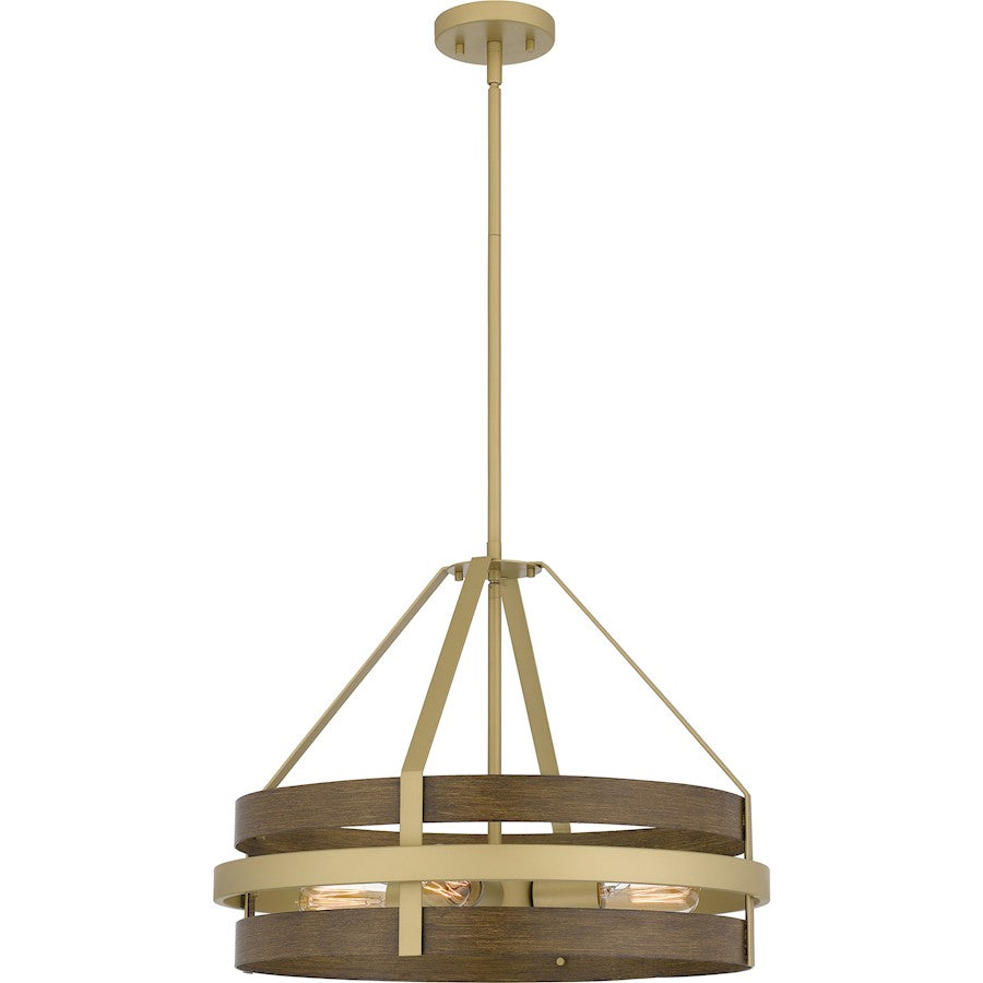 Quoizel Gadsen 4 Light Pendant, Champagne Gold - GDN2820CG