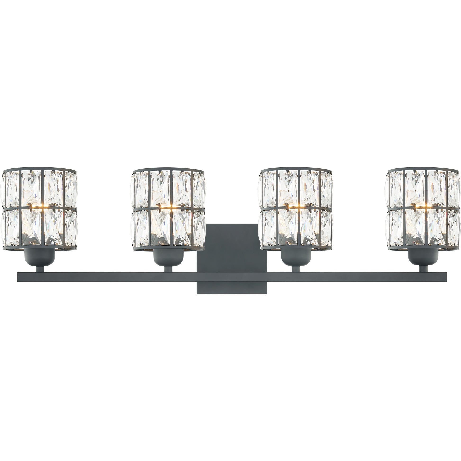 Quoizel Gibson 2 Light Bath Vanity, Matte Black - GIB8613MBK