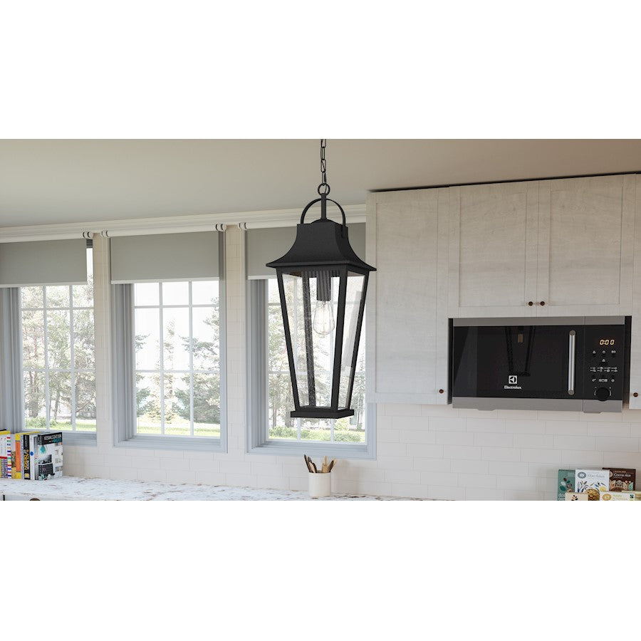 1 Light Mini Pendant, Mottled Black