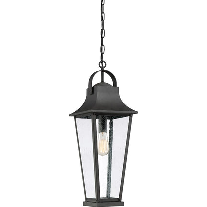 1 Light Mini Pendant, Mottled Black