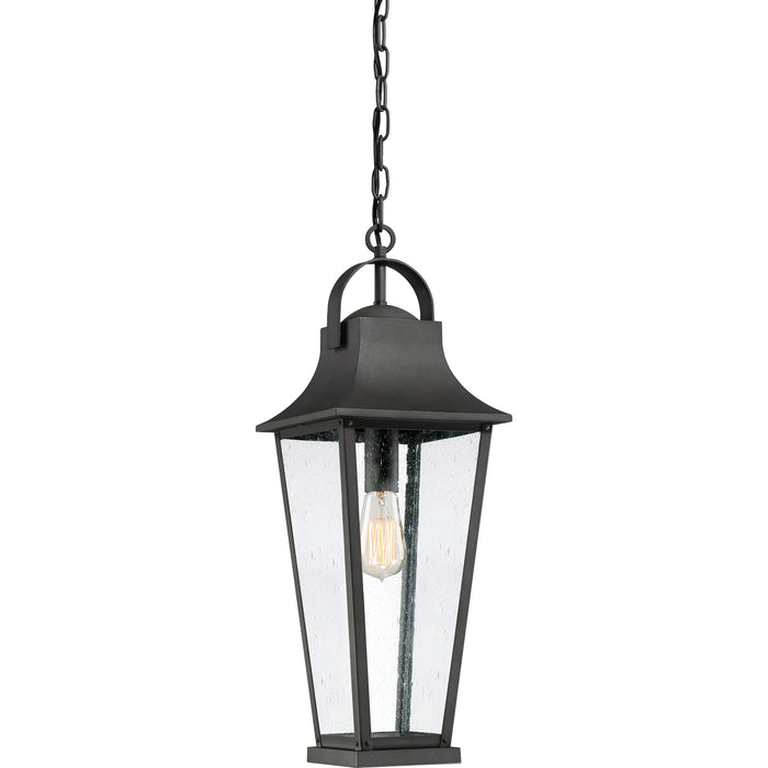 Quoizel Galveston Outdoor Hanging Lantern, Mottled Black