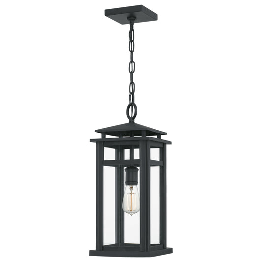 Quoizel Granby 1 Light Outdoor Hanging Lantern, Earth Black - GRB1908EK