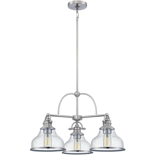 Quoizel Grant Dinette Chandelier, Brushed Nickel - GRTS5103BN