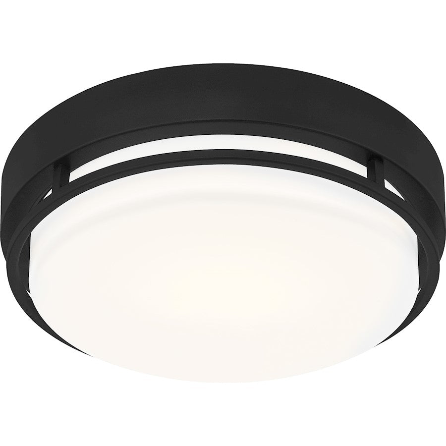 Quoizel Hale Small Flush Mount, White Acrylic