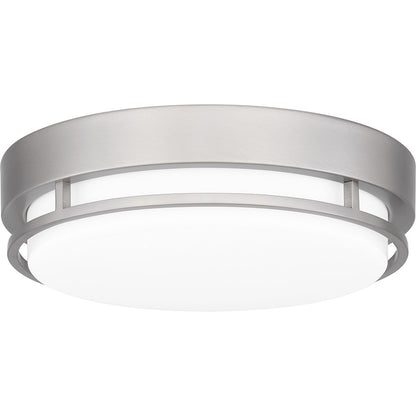 Quoizel Hale Large Flush Mount, Brushed Nickel/White Acrylic - HAL1614BN