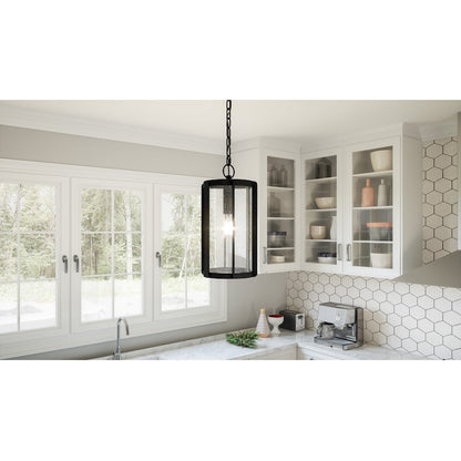 1 Light Mini Pendant, Earth Black