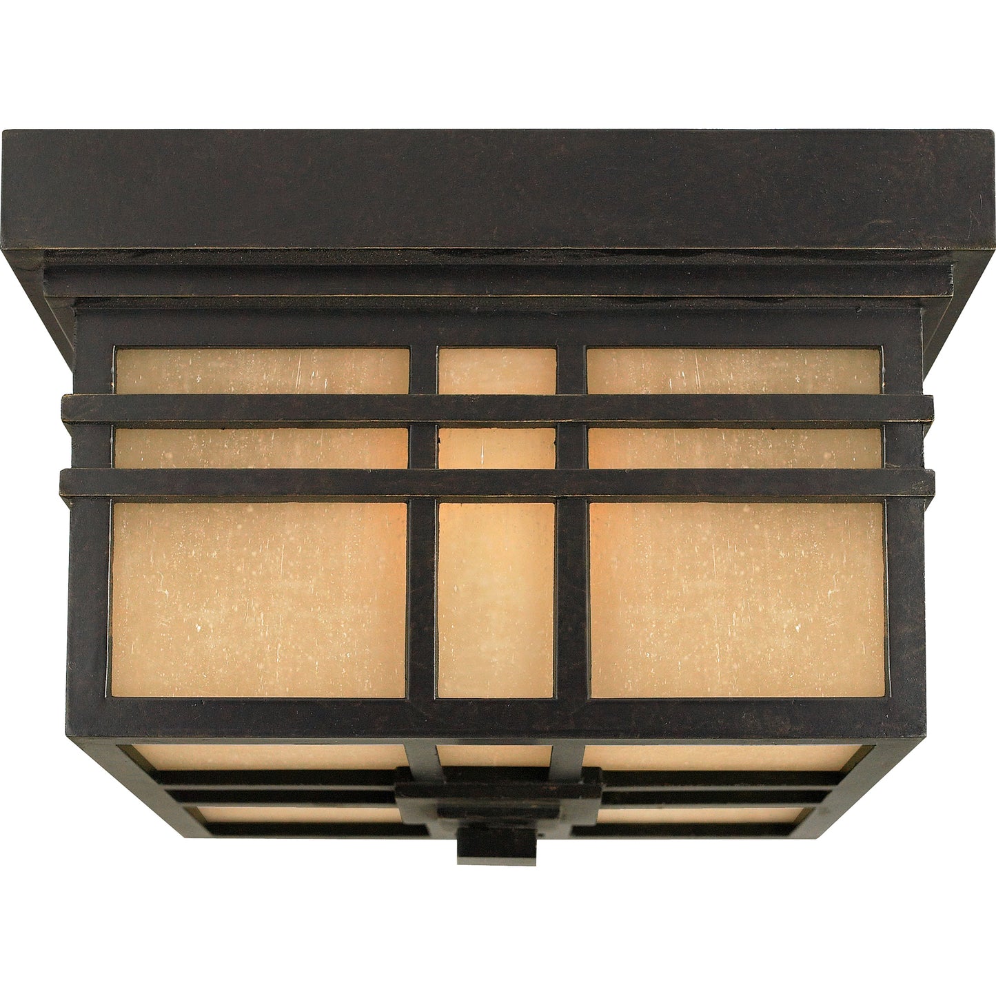 Quoizel 2 Light Hillcrest Outdoor Flush Mount, Imperial Bronze