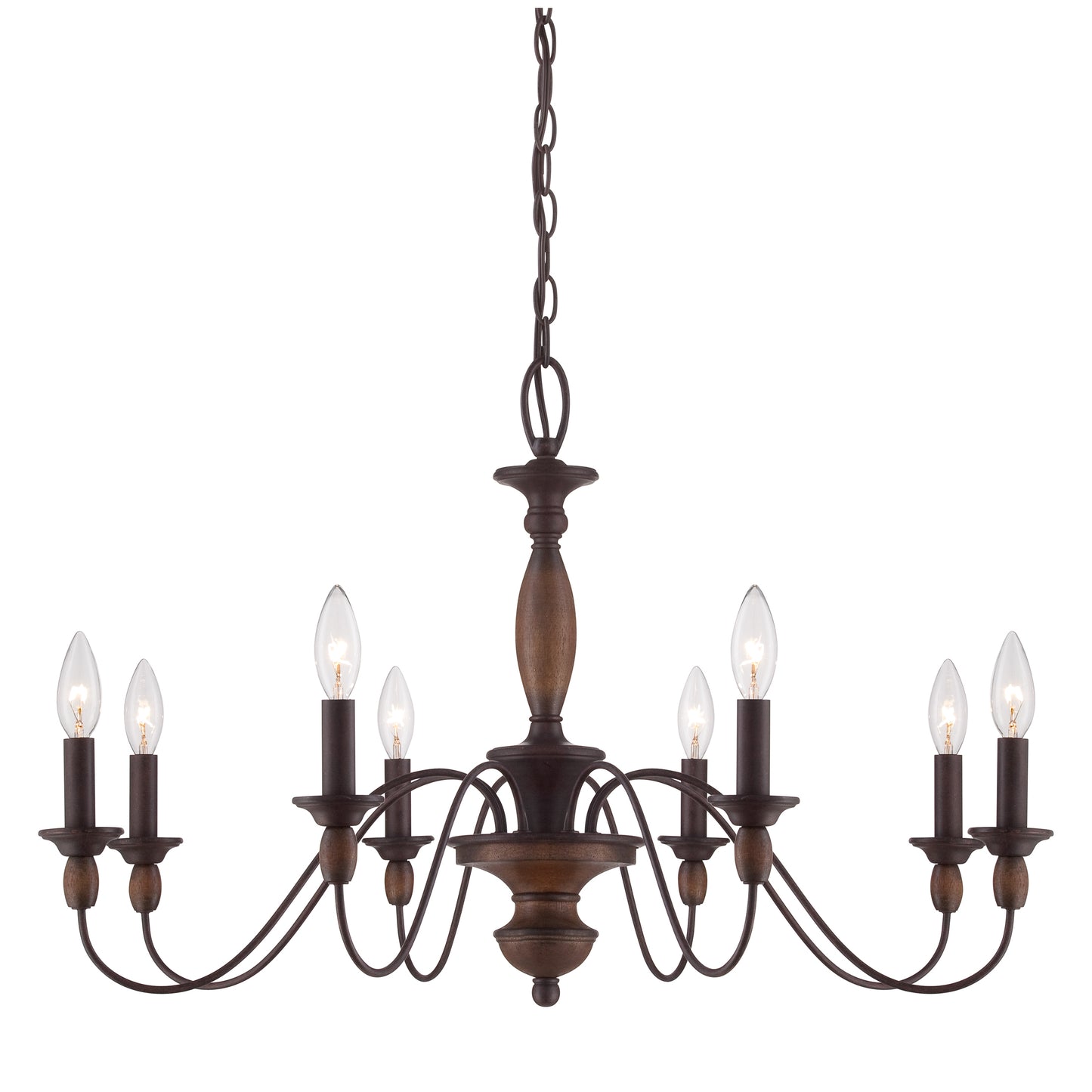 Quoizel Holbrook Chandelier, Tuscan Brown