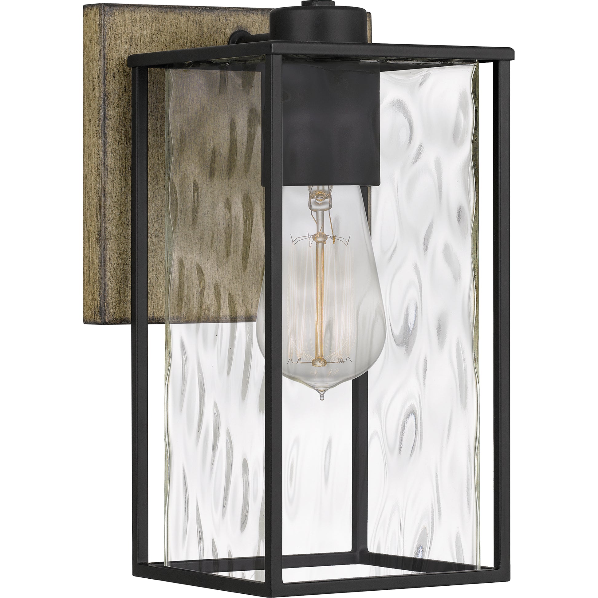 Quoizel Holsten 1 Light Wall Sconce, Matte Black - HTN8606MBK