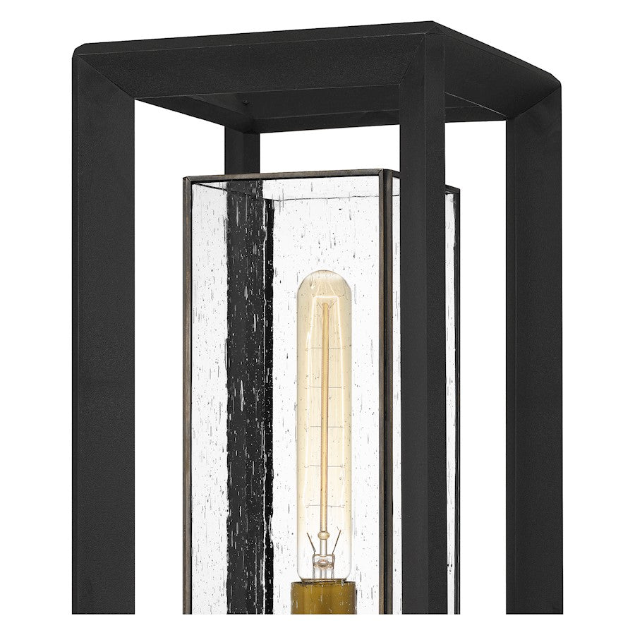 Quoizel Infinger 1 Light Outdoor Post Lantern, Earth Black