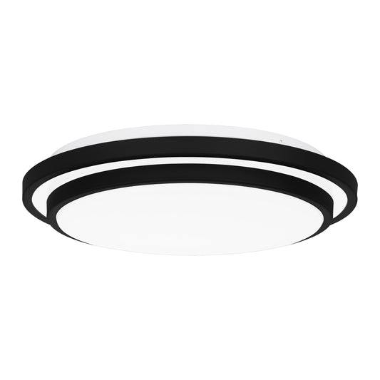 Quoizel Irving 14" Semi-Flush Mount, Brushed Aluminum/White - IVG1614BRA