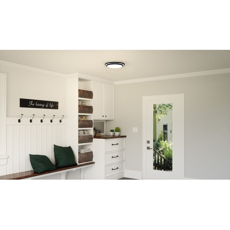 Quoizel Irving Semi-Flush Mount, White