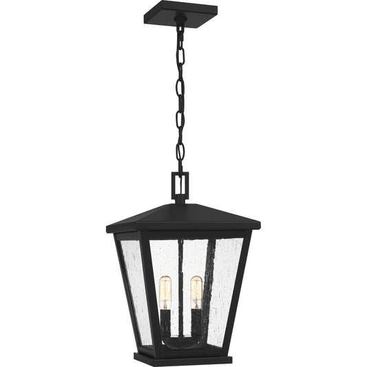 Quoizel Joffrey 2 Light Outdoor Hanging Lantern, Matte Black - JFY1911MBK