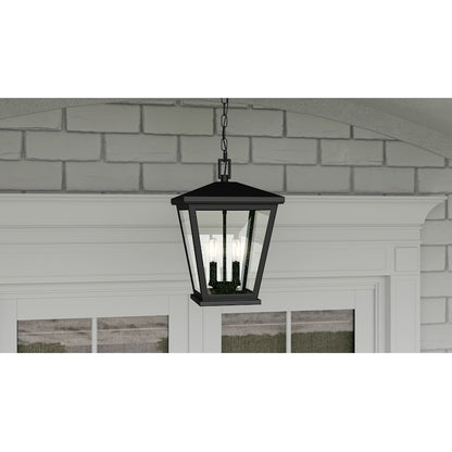 Quoizel Joffrey 2 Light Outdoor Hanging Lantern, Matte Black