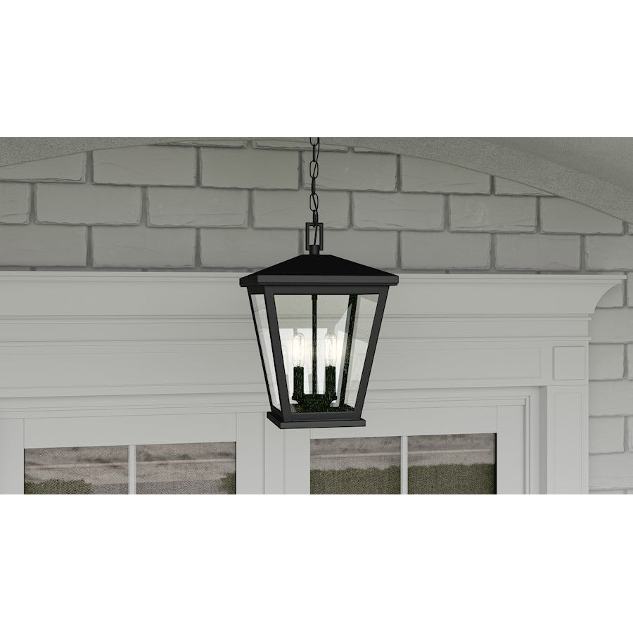 Quoizel Joffrey 2 Light Outdoor Hanging Lantern, Matte Black