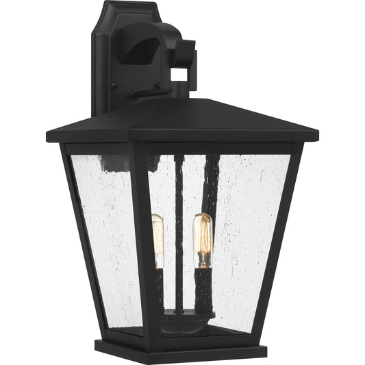 Quoizel Joffrey 2 Light Outdoor Wall Mount, Matte Black - JFY8411MBK