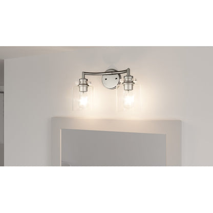 2 Light Bathroom Vanity Light Nickel