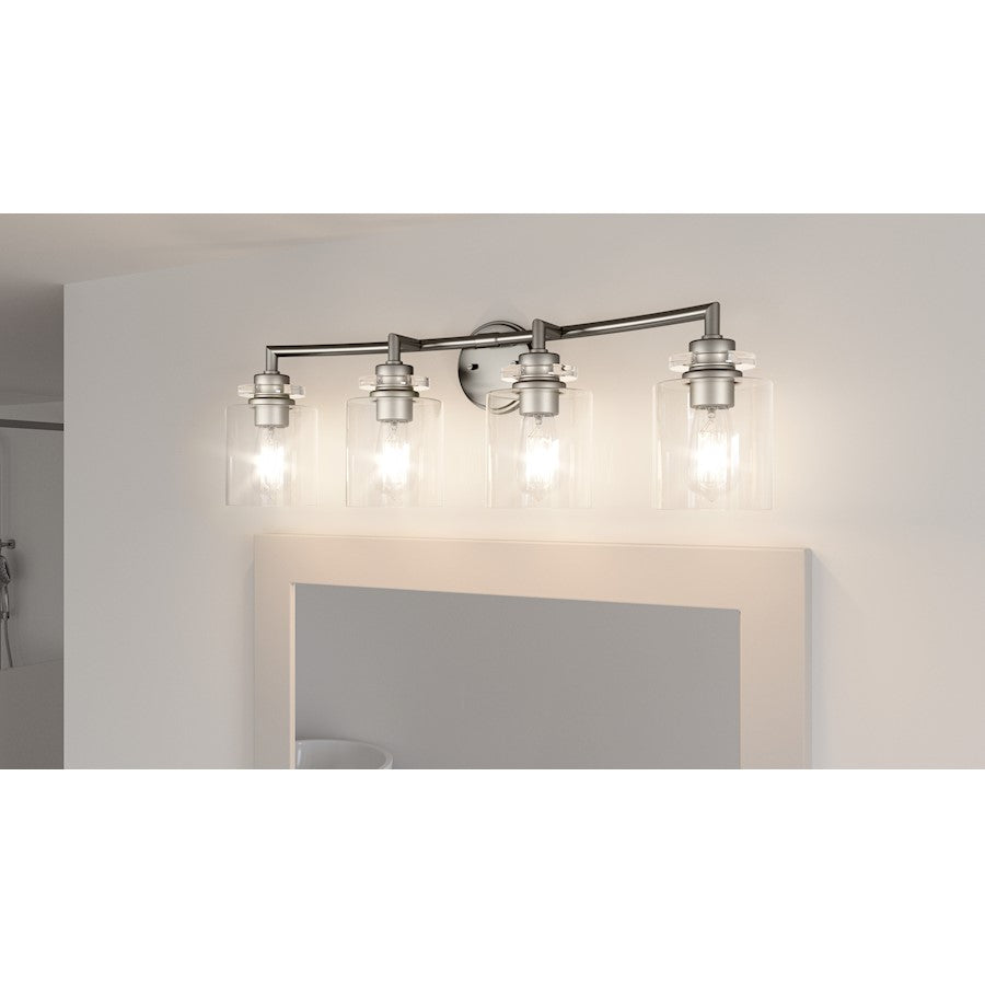 4 Light Bathroom Vanity Light Nickel