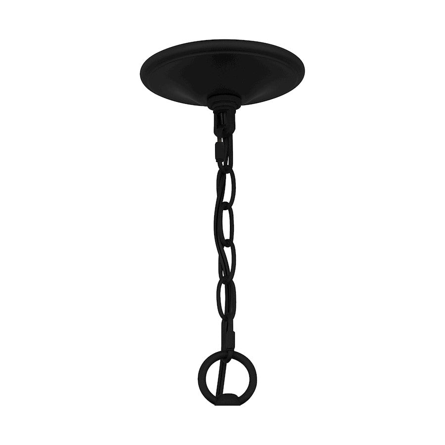 Quoizel Kingsbridge 6 Light Chandelier, Earth Black/Clear Seeded - KGB5029EK