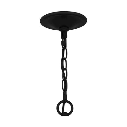 Quoizel Kingsbridge 6 Light Chandelier, Earth Black/Clear Seeded - KGB5029EK