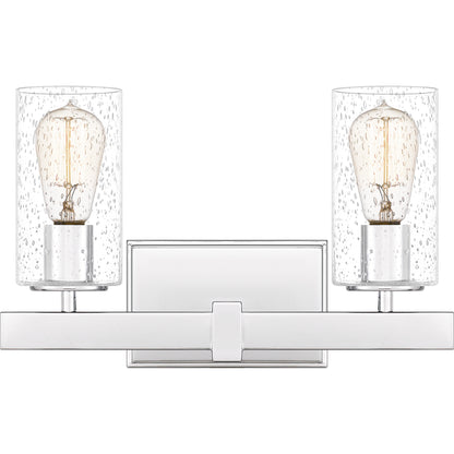 Quoizel Kirby 3 Light 15" Bath Vanity, Polished Chrome - KIR8615C