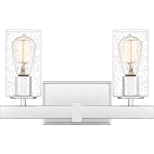 Quoizel Kirby 3 Light 15" Bath Vanity, Polished Chrome - KIR8615C