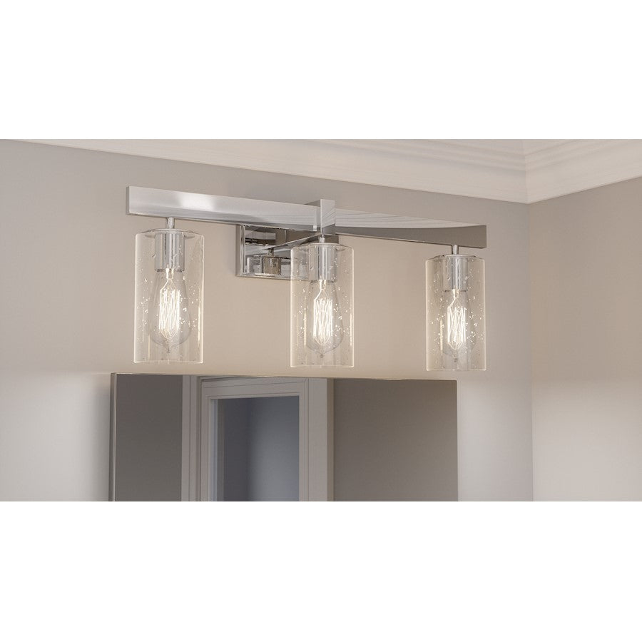 Quoizel Kirby 3 Light 23" Bath Vanity, Polished Chrome