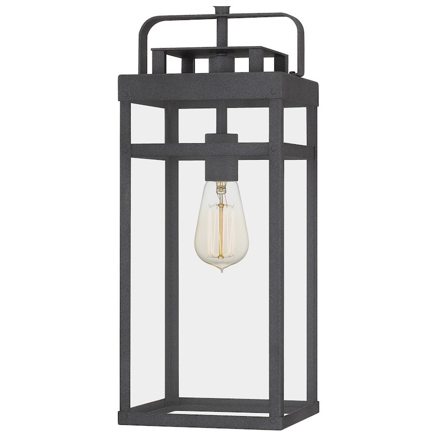 1 Light Mini Pendant, Mottled Black