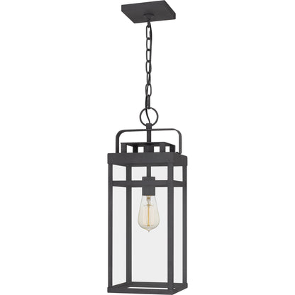 Quoizel Keaton 1 Light Outdoor Hanging Lantern, Mottled Black - KTN1908MB