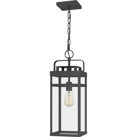 Quoizel Keaton 1 Light Outdoor Hanging Lantern, Mottled Black - KTN1908MB