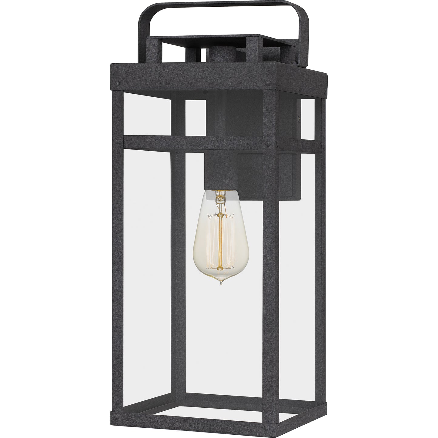 Quoizel Keaton 1 Light 13" Outdoor Wall Mount, Mottled Black - KTN8406MB