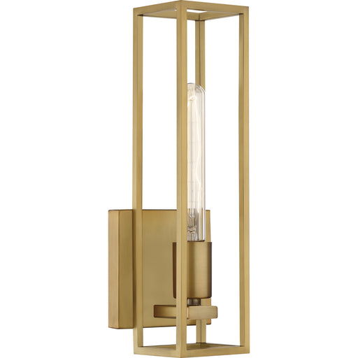Quoizel Leighton 1 Light Wall Sconce, Weathered Brass - LGN8605WS