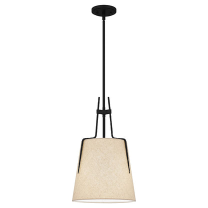 1 Light Mini Pendant, Matte Black