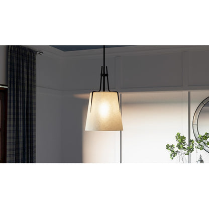 1 Light Mini Pendant, Matte Black