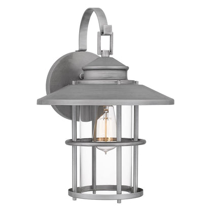 Quoizel Lombard 1 Light 16" Outdoor Lantern, AB Aluminum - LOM8411ABA