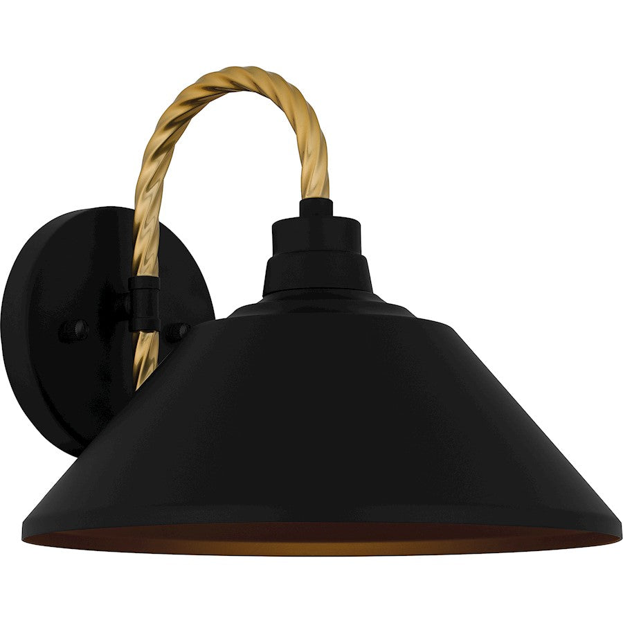 Quoizel Longshore 1 Light 9" Outdoor Lantern, Matte Black - LSH8411MBK