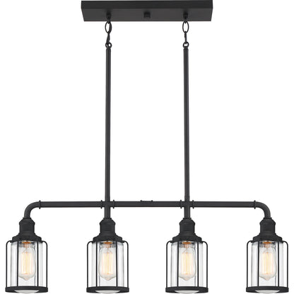 Quoizel Ludlow 4 Light Island Light, Earth Black - LUD434EK