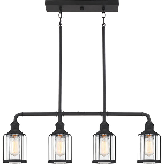 Quoizel Ludlow 4 Light Island Light, Earth Black - LUD434EK