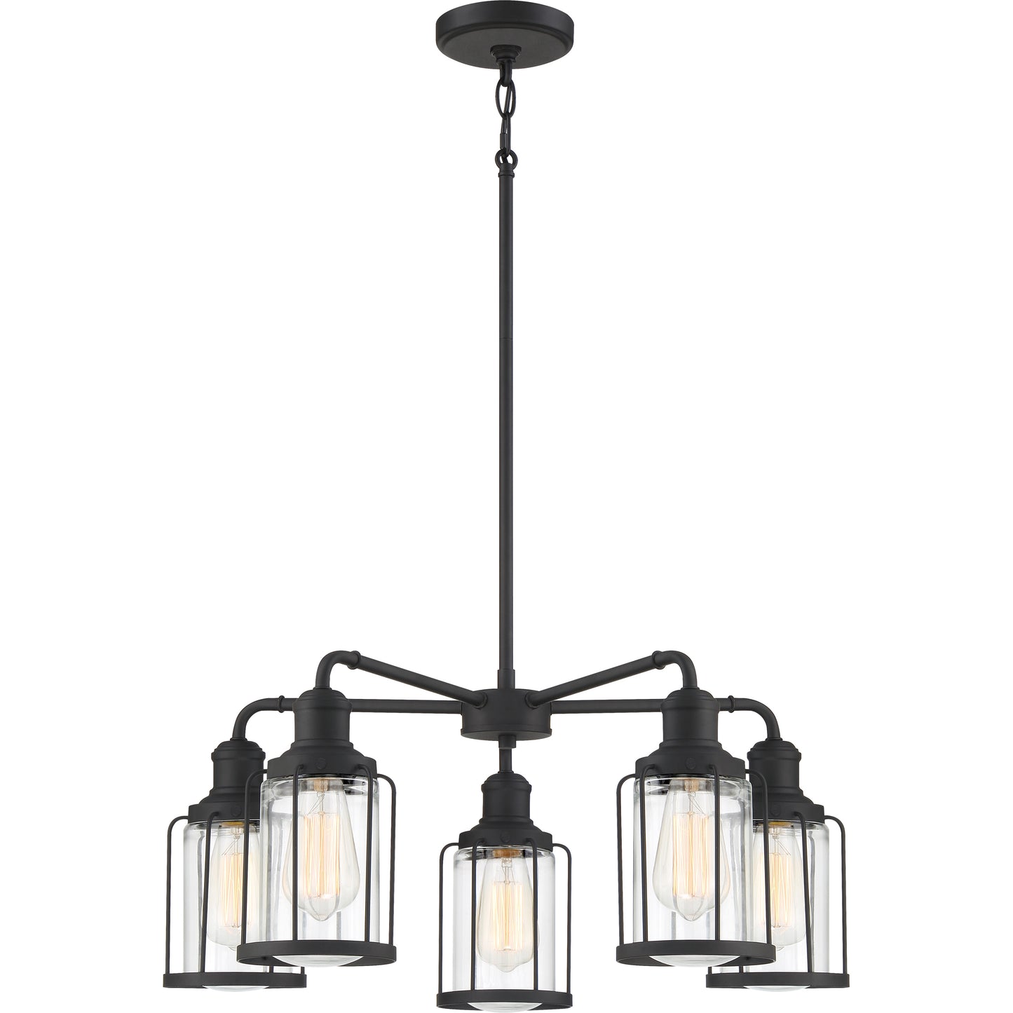 Quoizel Ludlow 3 Light Chandelier, Earth Black - LUD5020EK